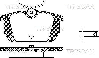 TRISCAN Hátsó fékbetét 811010984_TRIS