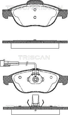 TRISCAN Fékbetét, mind 811012002_TRIS