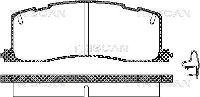 TRISCAN Fékbetét, mind 811013003_TRIS