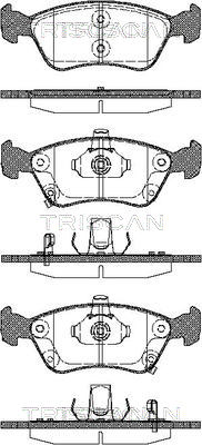 TRISCAN Első fékbetét 811013018_TRIS