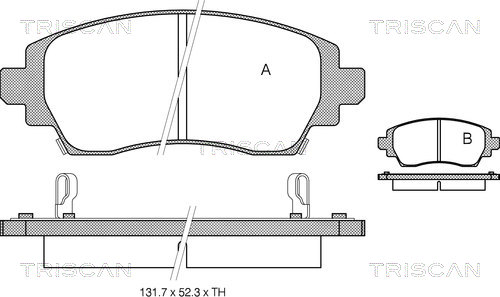 TRISCAN Fékbetét, mind 811013021_TRIS