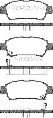 TRISCAN Fékbetét, mind 811013027_TRIS