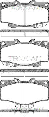 TRISCAN Fékbetét, mind 811013030_TRIS