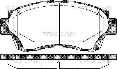 TRISCAN Fékbetét, mind 811013034_TRIS