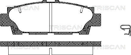 TRISCAN Fékbetét, mind 811013035_TRIS