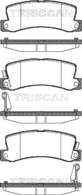 TRISCAN Fékbetét, mind 811013040_TRIS