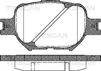 TRISCAN Fékbetét, mind 811013046_TRIS