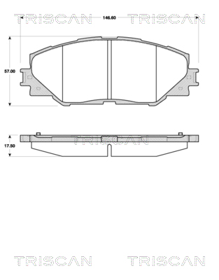 TRISCAN Első fékbetét 811013068_TRIS