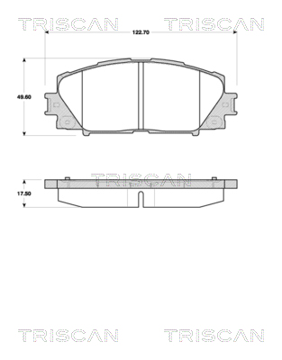 TRISCAN Fékbetét, mind 811013071_TRIS