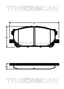 TRISCAN Fékbetét, mind 811013074_TRIS
