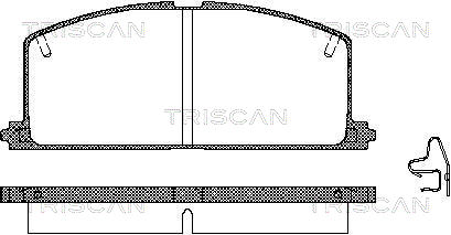 TRISCAN Fékbetét, mind 811013089_TRIS