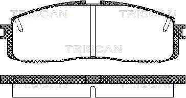 TRISCAN Hátsó fékbetét 811013152_TRIS