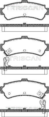 TRISCAN Fékbetét, mind 811014006_TRIS