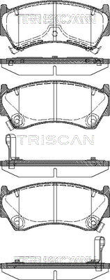 TRISCAN Fékbetét, mind 811014008_TRIS