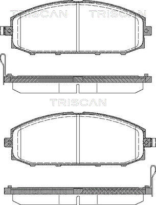 TRISCAN Fékbetét, mind 811014024_TRIS