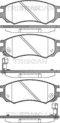 TRISCAN Fékbetét, mind 811014026_TRIS