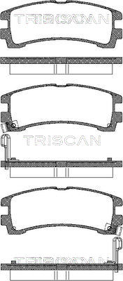 TRISCAN Fékbetét, mind 811014031_TRIS