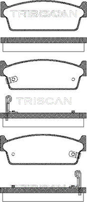 TRISCAN Fékbetét, mind 811014033_TRIS