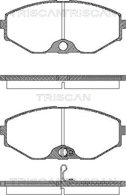 TRISCAN Fékbetét, mind 811014037_TRIS