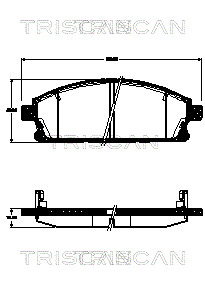 TRISCAN Fékbetét, mind 811014044_TRIS