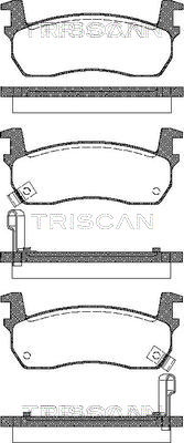 TRISCAN Fékbetét, mind 811014927_TRIS