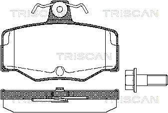 TRISCAN Hátsó fékbetét 811014938_TRIS