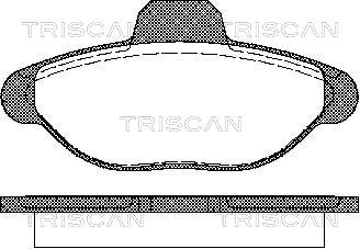 TRISCAN Első fékbetét 811015001_TRIS