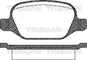 TRISCAN Hátsó fékbetét 811015021_TRIS