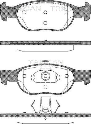 TRISCAN Fékbetét, mind 811015027_TRIS