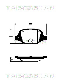 TRISCAN Fékbetét, mind 811015038_TRIS