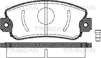 TRISCAN Fékbetét, mind 811015505_TRIS