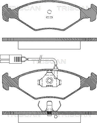 TRISCAN Fékbetét, mind 811015902_TRIS