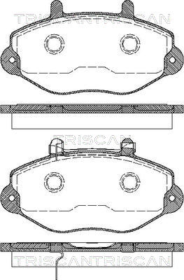 TRISCAN Első fékbetét 811016010_TRIS