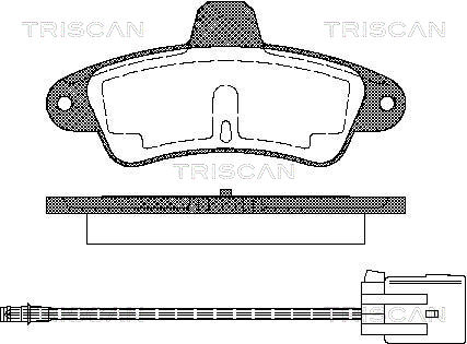 TRISCAN Fékbetét, mind 811016162_TRIS