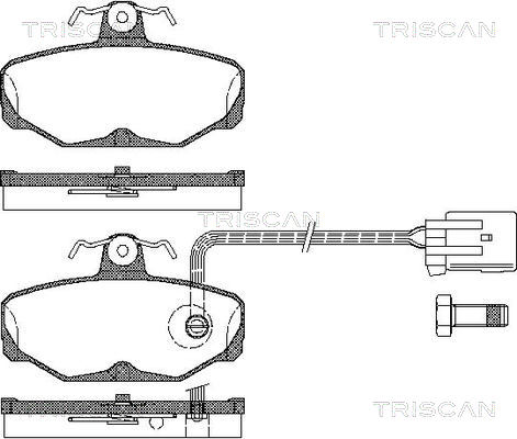 TRISCAN Fékbetét, mind 811016164_TRIS