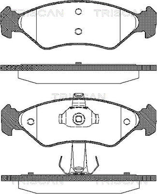 TRISCAN Fékbetét, mind 811016168_TRIS