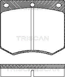 TRISCAN Fékbetét, mind 811016229_TRIS