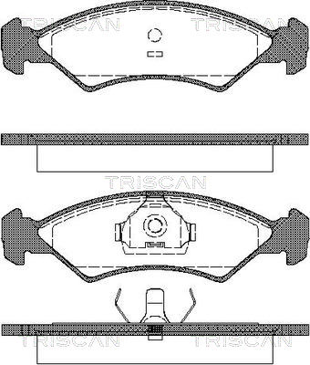 TRISCAN Fékbetét, mind 811016300_TRIS