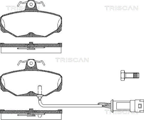 TRISCAN Fékbetét, mind 811016827_TRIS