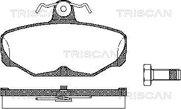 TRISCAN Hátsó fékbetét 811016869_TRIS