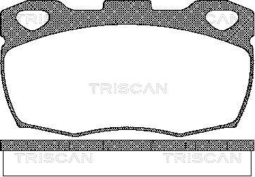 TRISCAN Fékbetét, mind 811017003_TRIS