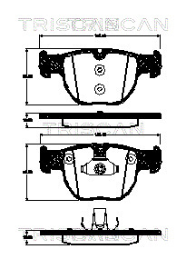 TRISCAN Fékbetét, mind 811017022_TRIS