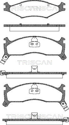 TRISCAN Fékbetét, mind 811018004_TRIS