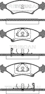 TRISCAN Fékbetét, mind 811018006_TRIS