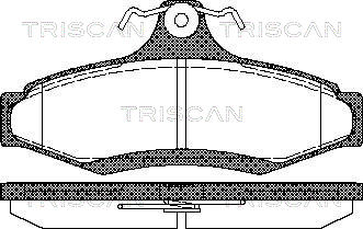 TRISCAN Hátsó fékbetét 811021004_TRIS