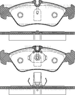 TRISCAN Hátsó fékbetét 811023010_TRIS