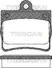 TRISCAN Hátsó fékbetét 811023016_TRIS