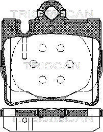 TRISCAN Fékbetét, mind 811023025_TRIS