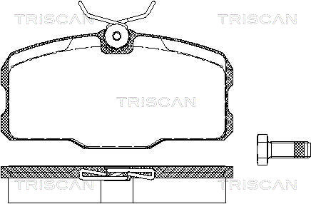 TRISCAN Fékbetét, mind 811023035_TRIS