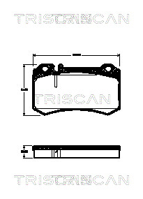 TRISCAN Fékbetét, mind 811023039_TRIS